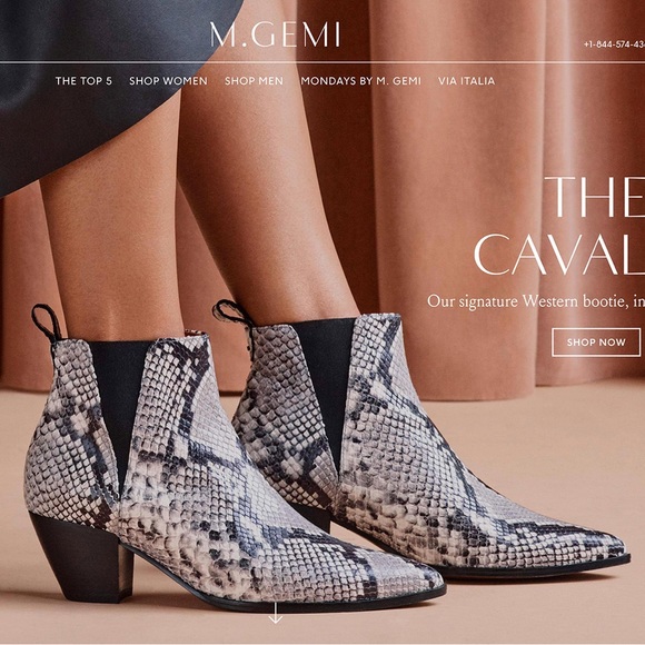 M. GEMI Cavallo Snakeskin Leather Booties Boots size 35 - Picture 10 of 10